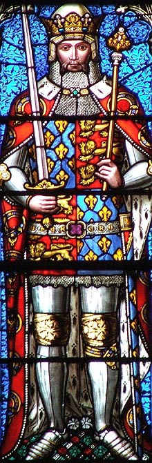 King Edward III in Stained Glass - © Nash Ford Publishing