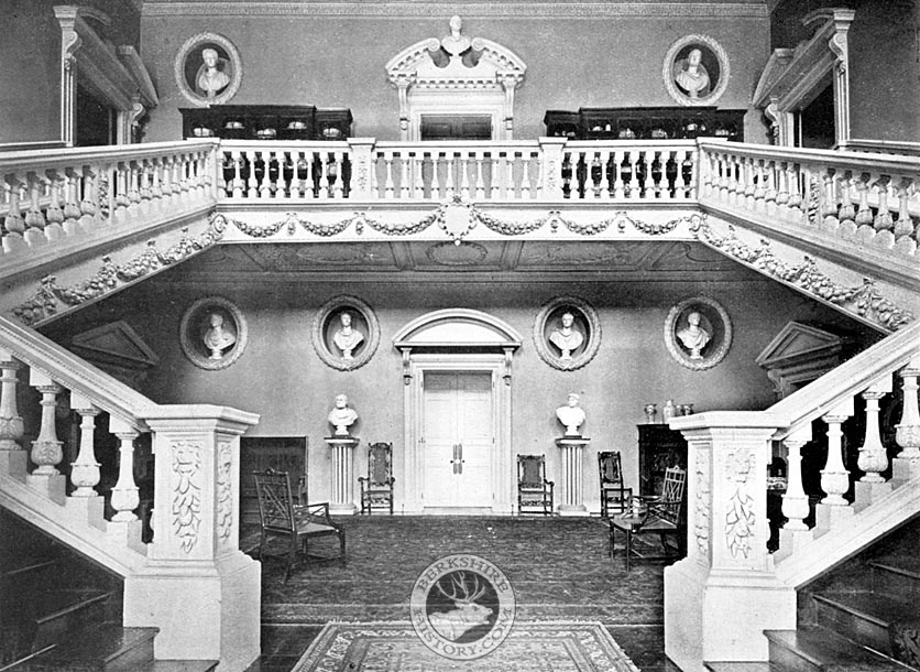 Fig 14: The Hall from the Threshold of the Entrance Doorway of Coleshill House - this version © Nash Ford Publishing