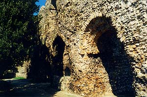 Ruins of the Cloister Corridor at Reading Abbey, Berkshire -  Nash Ford Publishing