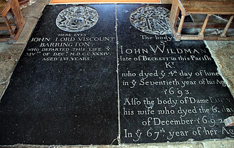 John Wildman's Ledger Stone, Shrivenham Church, Berkshire (Oxfordshire) -  Nash Ford Publishing