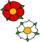 Red Rose of Lancaster & White Rose of York - © Nash Ford Publishing