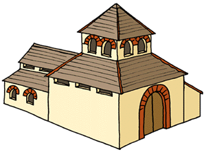 Reconstruction of the Main Temple at Roman Frilford - © Nash Ford Publishing