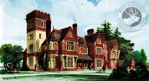 Antique Print of Yattendon Court - this version  Nash Ford Publishing