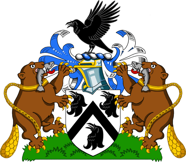 The Norreys (alias Ravenscroft) Coat of Arms, incuding Crest & Supporters -  Nash Ford Publishing