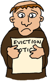 Monk given his Eviction Notice -  Nash Ford Publishing