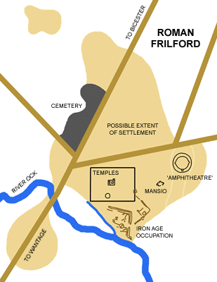 Plan of Roman Frilford -  Nash Ford Publishing
